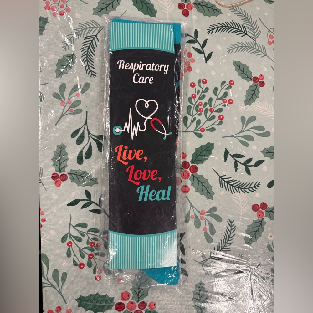Respiratory Care socks with Heartbeat Design